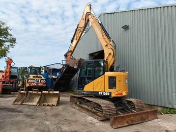 Sany SY 155 U graafmachine excavator koparka 4 buckets, Excavatrice