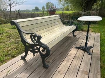 Gietijzeren parkbank / tuinbank - gerenoveerd beschikbaar voor biedingen