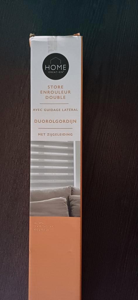 Duo rolgordijn, grijs, gloednieuw, Huis en Inrichting, Stoffering | Gordijnen en Lamellen, Nieuw, Grijs, Ophalen