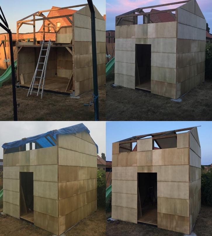 VOORGESNEDEN MULTIPLEX, VLOER, REK, 125X49 CM* 18 mm, Tuin en Terras, Tuinmeubel-accessoires, Nieuw, Ophalen