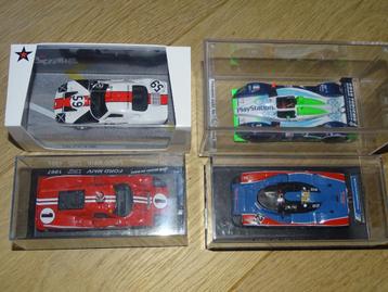 lot 4 miniatures le Mans Spark Bizarre Kit - Ford Pescarolo