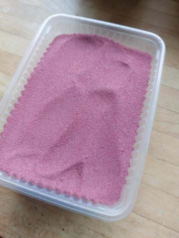 DECORATIEZAND - ROZE - zeer fijne korrel - 1,350kg beschikbaar voor biedingen