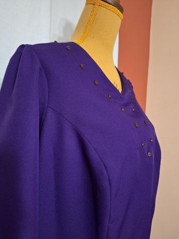 Robe longue stylée mauve taille 42 en Diolen beschikbaar voor biedingen