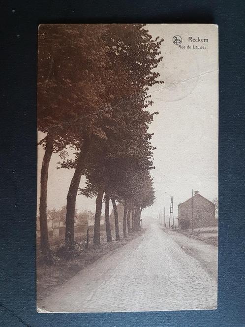 Rekkem Reckem Rue de Lauwe, Verzamelen, Postkaarten | België, Gelopen, West-Vlaanderen, 1920 tot 1940, Verzenden