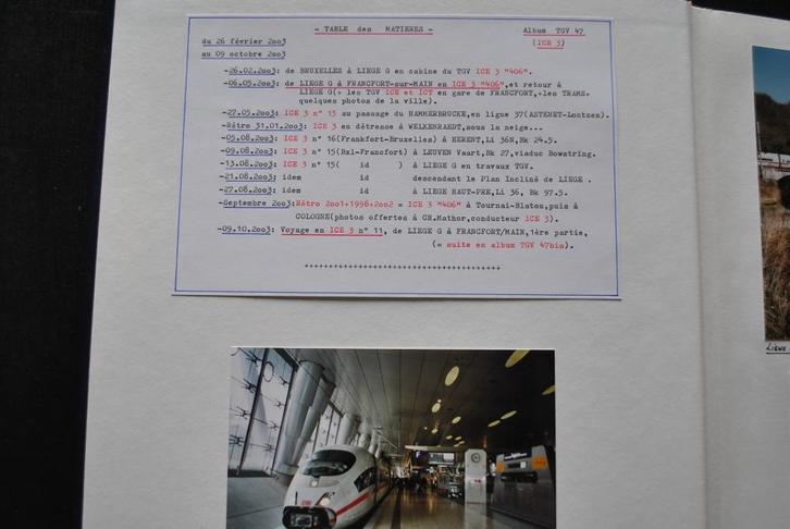 Gros Album photos originales THALYS TGV 47 RARE UNIQUE Train, Collections, Trains & Trams, Utilisé, Train, Enlèvement ou Envoi