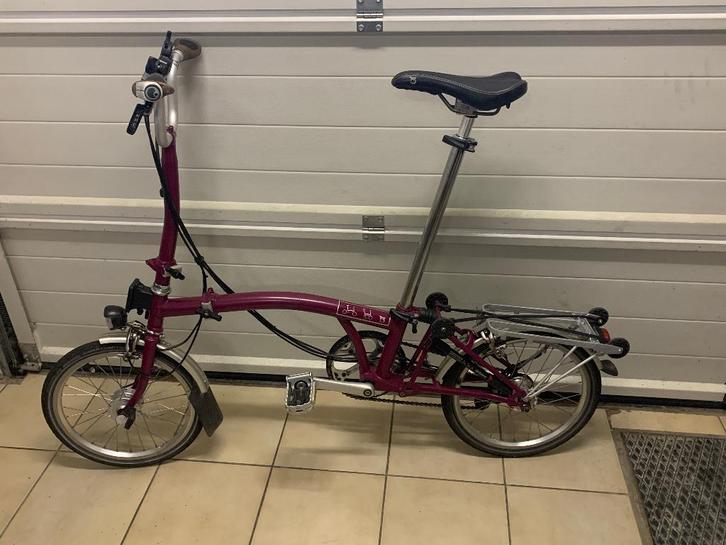 Brompton H6R - naafdynamo - telescopische zadelpen, Fietsen en Brommers, Fietsen | Vouwfietsen, Gebruikt, Brompton, Minder dan 14 inch