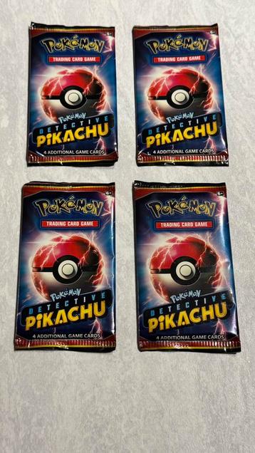 4x Pokémon Detective Pikachu booster packs beschikbaar voor biedingen