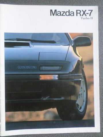 Mazda RX-7 Turbo II 02-1987 brochure beschikbaar voor biedingen