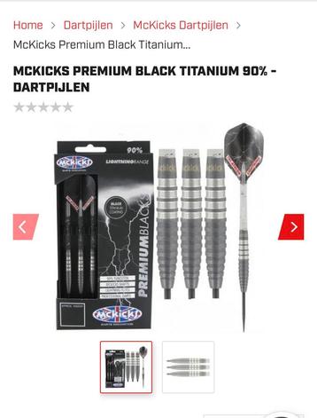 Mc.kicks black titanium darts 23 gr