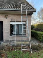Aluminium ladder in 3 delen van 240cm elk, Doe-het-zelf en Bouw, Ladders en Trappen, Ophalen, Gebruikt, Ladder, Opvouwbaar of Inschuifbaar