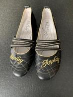 Replay nieuwe zwarte schoenen met opdruk: maat 39, Schoenen met lage hakken, Zwart, Nieuw, Replay