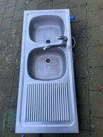 Inox lavabo, Huis en Inrichting, Ophalen, Zo goed als nieuw