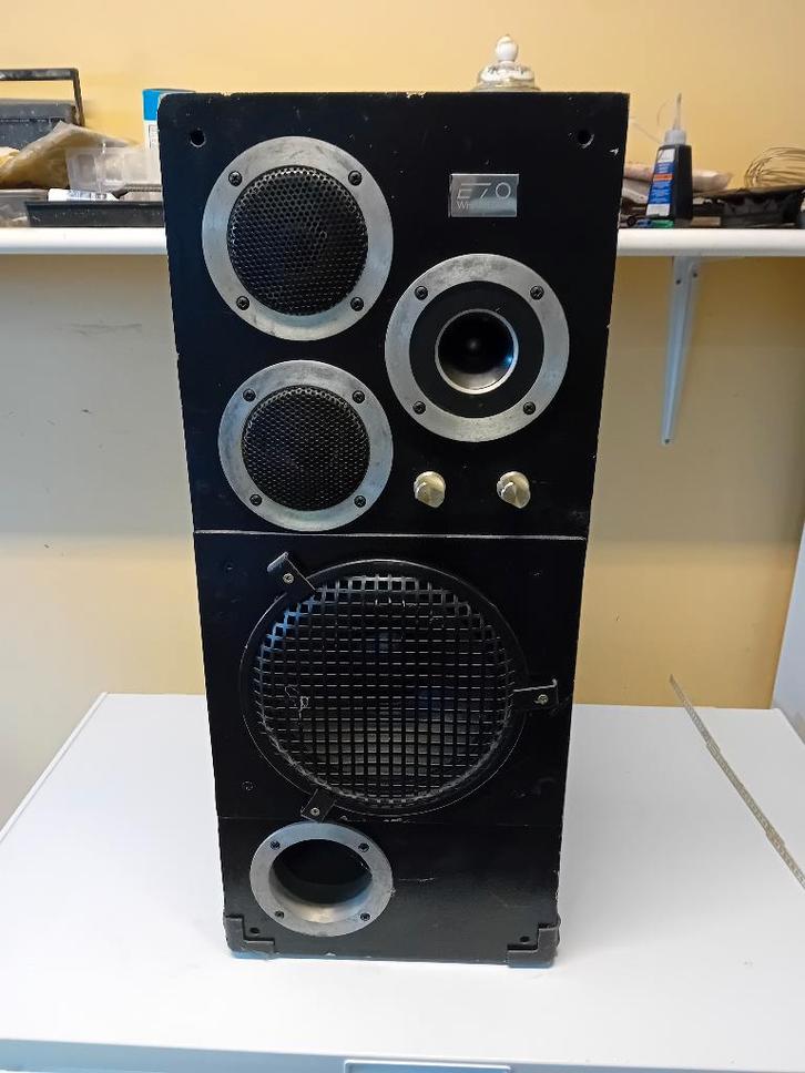 passieve luidsprekerboxen Wharfdal 8 ohm 100W ( 150 W ), Audio, Tv en Foto, Luidsprekerboxen, Gebruikt, Front, Rear of Stereo speakers