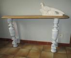 Muurtafel - console tafel, Huis en Inrichting, Ophalen, Gebruikt, 100 tot 150 cm, Eikenhout