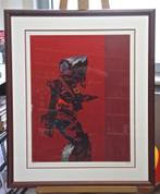 Roger Nellens - Wandelende dame., Antiek en Kunst, Kunst | Litho's en Zeefdrukken, Ophalen