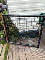 Zwart metalen poortje, Ophalen, Gebruikt, IJzer, Spijlenhekwerk