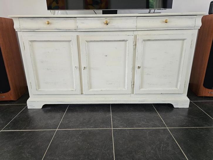 Massief houten dressoir – zware Engelse kwaliteit, Huis en Inrichting, Kasten | Dressoirs, Gebruikt, 150 tot 200 cm, 25 tot 50 cm