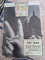 Ticketprogramma voor een Who-concert., Tickets en Kaartjes, Concerten | Pop, Oktober