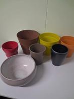 Set van 7 plantenpotten, Ophalen, Zo goed als nieuw, Balkon, Minder dan 40 cm