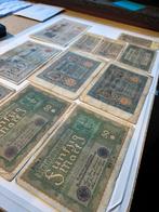 Mooi lot biljetten Duitse marken (rond WO1), Ophalen of Verzenden, Duitsland, Setje