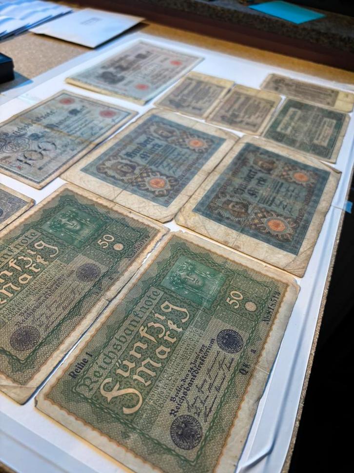 Mooi lot biljetten Duitse marken (rond WO1), Postzegels en Munten, Bankbiljetten | Europa | Niet-Eurobiljetten, Setje, Duitsland