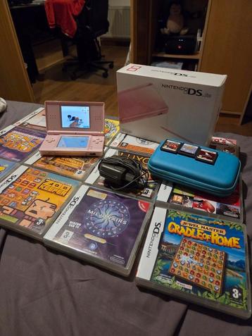 DS lite pink boxed + games beschikbaar voor biedingen