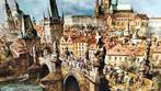 Peinture de Prague signée par l'artiste, Enlèvement ou Envoi