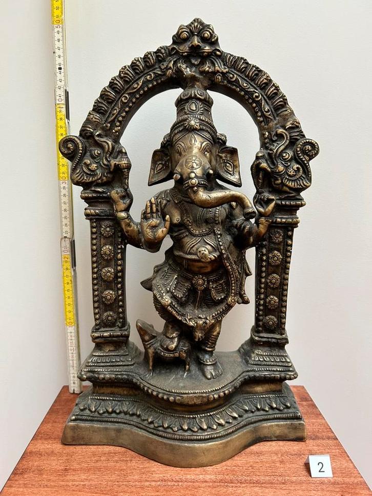 Ganesh - statue en bronze - 02, Antiek en Kunst, Kunst | Niet-Westerse kunst, Ophalen of Verzenden