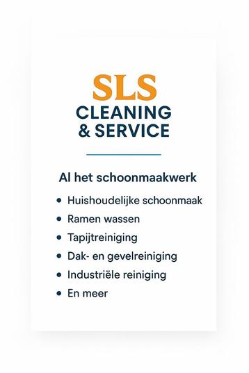 Professionele schoonmaakdiensten – SLS Cleaning & Service beschikbaar voor biedingen