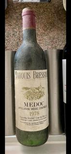 Marquis bressane MEDOC appellation Medoc controlé 1978, Ophalen of Verzenden, Nieuw, Rode wijn
