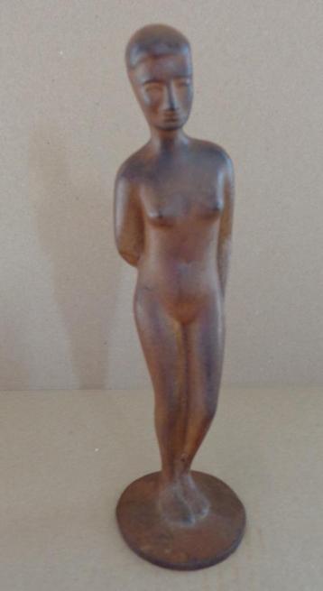 BELGISCHE SCHOOL / NAAKTE VROUW / SCULPTUUR METAAL / H=21cm beschikbaar voor biedingen