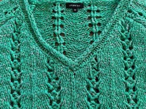 Zomer trui merk Caroline Biss -:taillleert maat 36/38, Kleding | Dames, Truien en Vesten, Maat 36 (S), Groen, Ophalen of Verzenden
