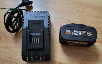 Worx Powershare 20V 5Ah accu met acculader izgst beschikbaar voor biedingen