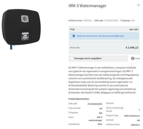 Omschakel regenwaterpomp GEP, Tuin en Terras, Waterpompen, Nieuw, Elektrisch, Overige typen, Ophalen