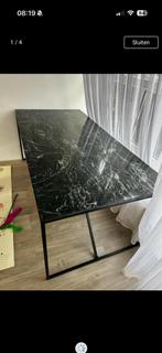 Marmeren eettafel rechthoek zeer net, Huis en Inrichting, Ophalen