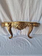 Wandconsole in een gouden afwerking, Antiek en Kunst, Ophalen of Verzenden
