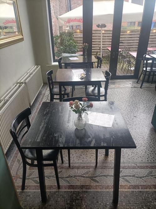 Horecatafels, Huis en Inrichting, Tafels | Eettafels, Gebruikt, 50 tot 100 cm, 50 tot 100 cm, Vier personen, Rechthoekig, Overige houtsoorten