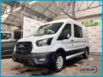 Ford Transit 2T Dubbele Cabine L3H2 2.0TDCI 170pk + GARANTI, Auto's, Ford, Monovolume, Euro 6, Wit, Te koop