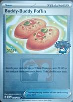 Pokémon kaart Buddy-Buddy Poffin STAFF Promo, Ophalen of Verzenden, Nieuw