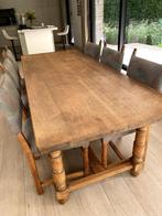 eettafel Spaanse stijl met 6 stoelen, Ophalen, Gebruikt, Spaans, Eikenhout
