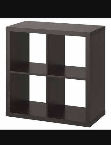 2 Kallax noir, Moins de 25 cm, Moins de 100 cm, Enlèvement, Utilisé