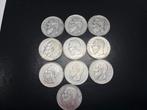 10 pieces argent 5 francs Leopold II., Postzegels en Munten, Ophalen of Verzenden, Zilver