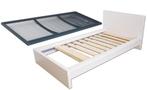 Ikea Malm wit eenpersoonsbed frame + Auping spiraalbodem, Ophalen, 90 cm, Eenpersoons, Wit