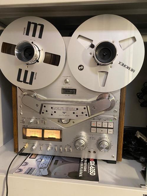 Akai GX635D auto reverse Bandrecorder, Audio, Tv en Foto, Bandrecorder, Bandrecorder, Met stofkap, Ophalen