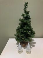 Sapin 42 cm de haut + 2 sapins de Noël transparents de 10 cm, Enlèvement ou Envoi