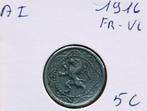 5 cent 1916 frans vlaams, Ophalen of Verzenden, Metaal, Losse munt