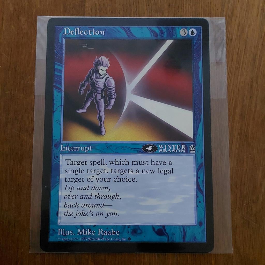 MAGIC THE GATHERING  - JUMBO CARD  - DEFLECTION, Ophalen of Verzenden, Nieuw, Losse kaart