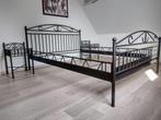 Smeedijzeren 2pers Bed, Huis en Inrichting, Slaapkamer | Bedden, 160 cm, 210 cm, Bruin, Metaal