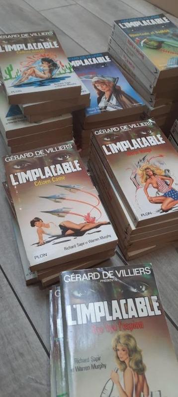 LOT. SERIE L'IMPLACABLE 81 TOMES. GERARD DE VILLIERS. beschikbaar voor biedingen