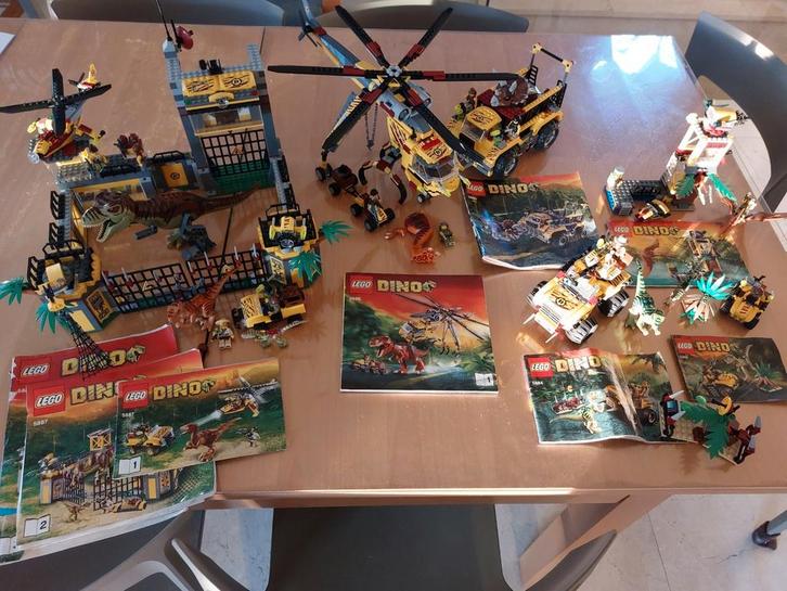 6 lego dino sets oa 5885, 5886, 5887, Kinderen en Baby's, Speelgoed | Duplo en Lego, Zo goed als nieuw, Lego, Ophalen of Verzenden